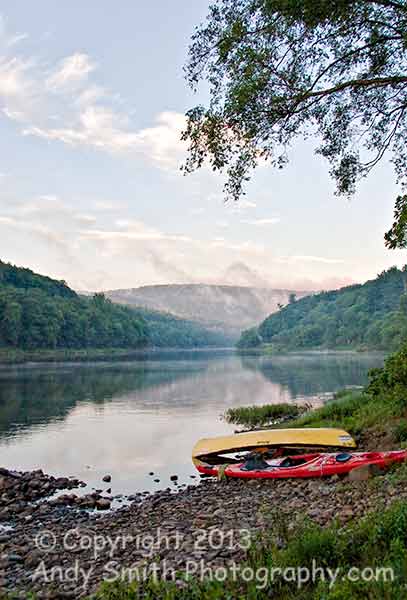 Dawn on the Delaware At knight's Eddy